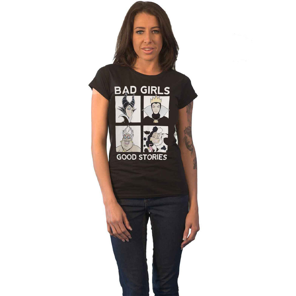 Disney Villains Bad Girls Good Stories Skinny Fit T Shirt