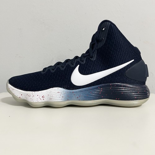 Nike Hyperdunk 2017 PE “UConn Huskies” Men’s Size 12.5 Blue Basketball Shoes - Picture 4 of 9