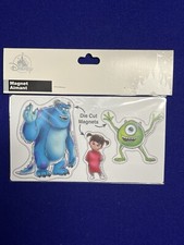 2024 Disney Parks Pixar Monsters Inc Die Cut Magnet Set SULLEY MIKE AND BOO New