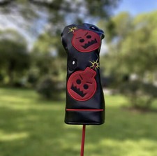 Golf Club Driver Fairway Wood Hybrid Putter Head Cover Bomb Cartoon Ignite Fire