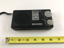 BELWOOD PORTABLE AM ALARM CLOCK RADIO MODEL 4496 1980s Vintage Gs11