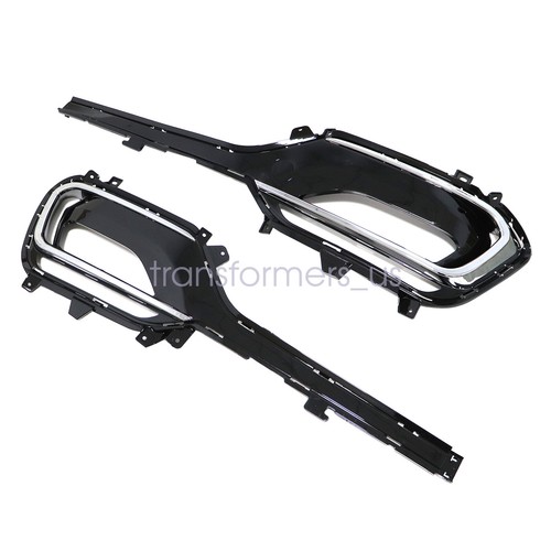 For Hyundai Santa Fe Sport 2017-2018 2PCS Front Fog Light Bezels Set Only 2.0L - Picture 7 of 14