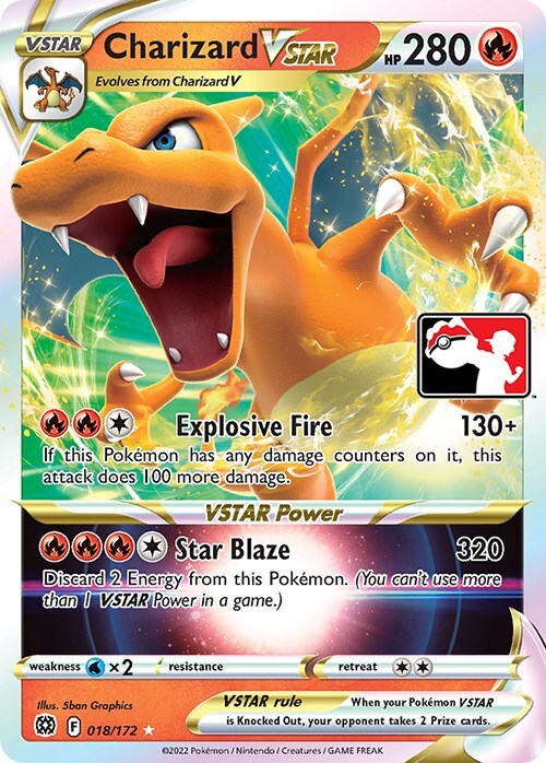 Charizard VSTAR 018/172 Prize Pack Series Cards for sale | eBay