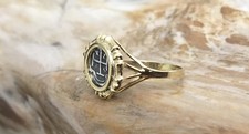 Atocha Coin Ring Ladies GP /925 Silver Sunken...