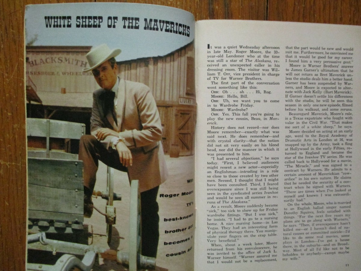 Oct 8-1960 TV Guide Magazine(ROGER MOORE/MARIANNA HILL/POLLY