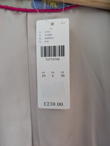 BNWT Anthropologie x Delpozo Floral Jacquard Trench Coat Size UK 10 RRP £230 - Picture 9 of 10