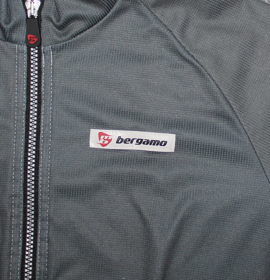 MARCELLO BERGAMO MUJER CREMALLERA COMPLETA BICICLETA JERSEY Gris Medio Peso Ciclismo M Jersey - Imagen 2 de 4
