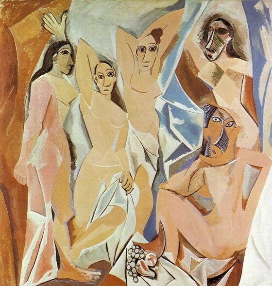 Pablo Picasso 版画LesDemoiselles d'Avignon Pablo Picasso Vintage 1967 Mid Century Modern Framed Cubist