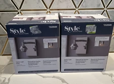 STYLE SELECTIONS Vanity Light Fitter Chrome Finish #2528589 Set Of 2 New In Box
