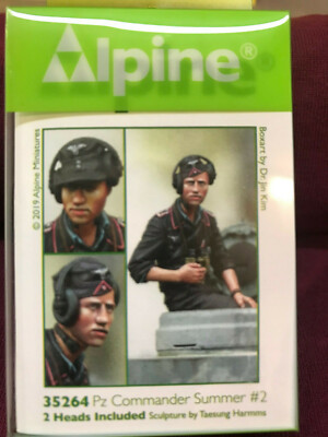 Alpine Miniatures 1/35th Summer Panzer Commander #2,NIP Resin kit 35264