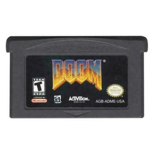 Doom + Doom 2 For Nintendo Video Game Boy Advance GBA Consoles Video Games Cards