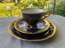 Sammeltasse ; Sammelgedeck; Lichte ; Echt Kobalt; Goldrand