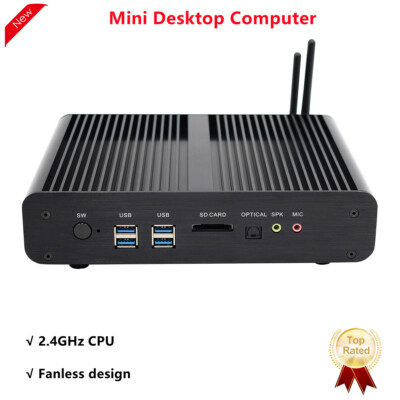 Mini Desktop Computer Fanless Mini PC Industrial Control Computer For Intel N