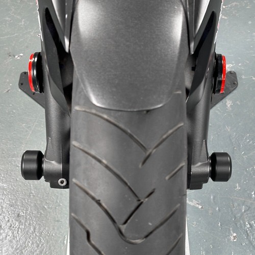Front Wheel Fork Axle Slider Anti Crash Protector Cover For Yamaha FZ-07 XSR 700 - Picture 4 of 14