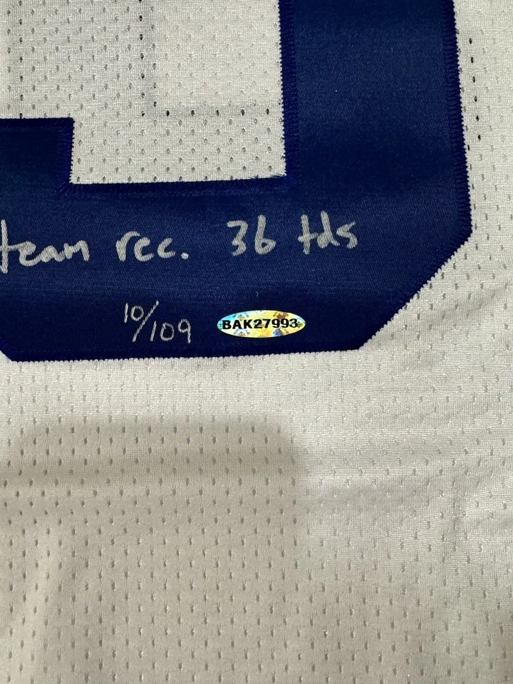 UDA Tony Romo Auto Jersey Inscription “Team Rec 36 Tds” Number 10/109 - Image 3 of 4