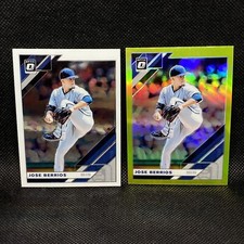 LIME Prizm 2019 Panini Donruss Optic Jose Berrios Minnesota Twins #132 & Base