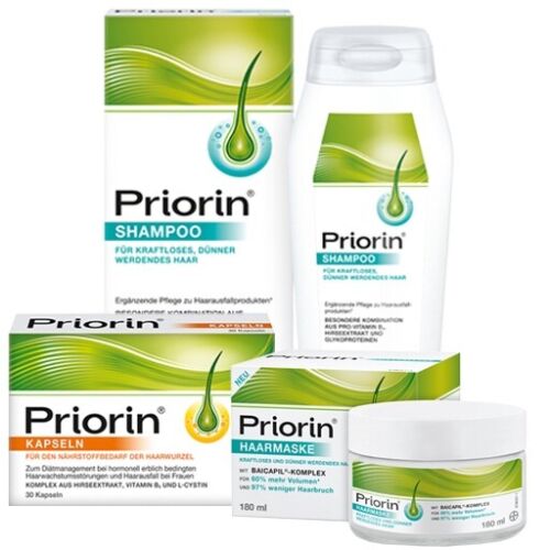 NEU KUR SET PRIORIN Germany TRIO MASK SHAMPOO KAPSELN Haarausfall Nachwachsen 2026