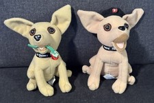 Taco Bell Yo Quiero Chihuahua Dog w/Rose 6&rdquo;Plush Vintage 1990s TALKS! + BONUS