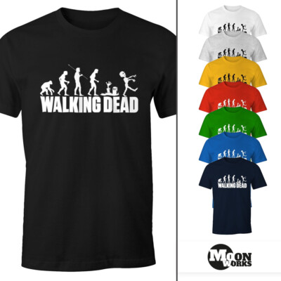 Herren T-Shirt - Walking Dead Zombie Revolution - Comfort Fit MoonWorks 