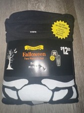 Halloween two piece Boys  PJ set Glow-In-The-Dark Skeleton Graphic- M 8/10 