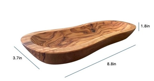 Mediterranean Olive Wood Bowl. Handcrafted, Authentic, Beautiful. - Picture 2 of 9