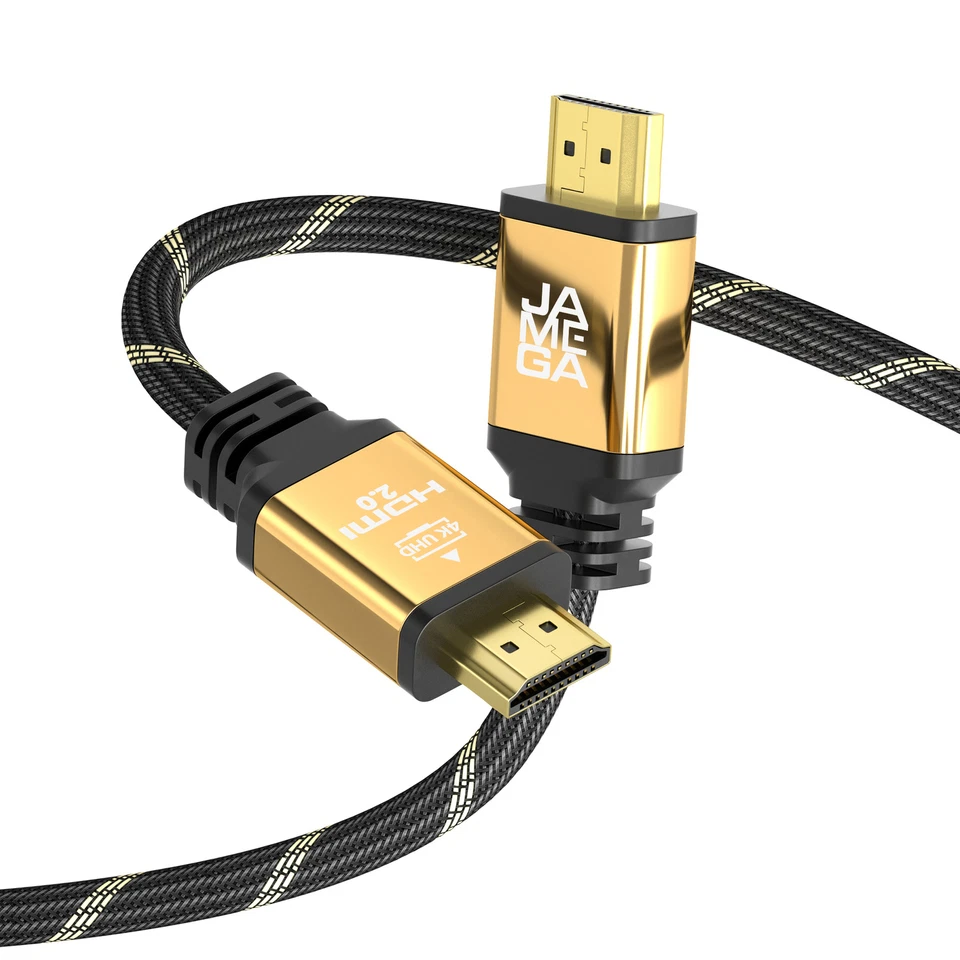 JAMEGA HDMI Kabel 2.0a Premium Highend 4K U-HD High-Speed 3D Ethernet Full HD ARC HDR
