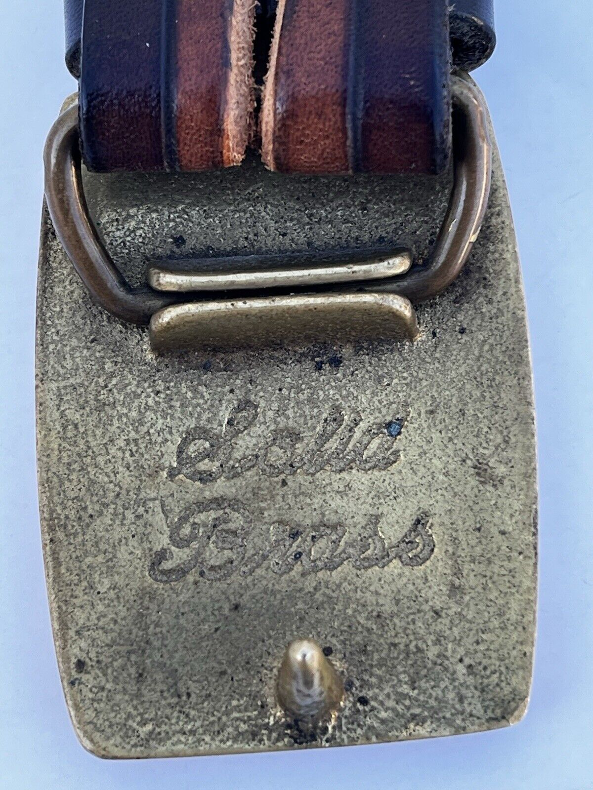 ALABONE SHELL SOLID BRASS BUCKLE WITH GENUINE COW… - image 4