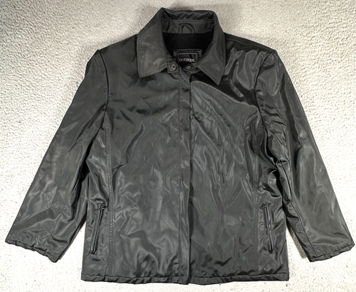 Outbrook Womens Jacket Size L 12/14 Long Sleeve Full Zip Black Lining