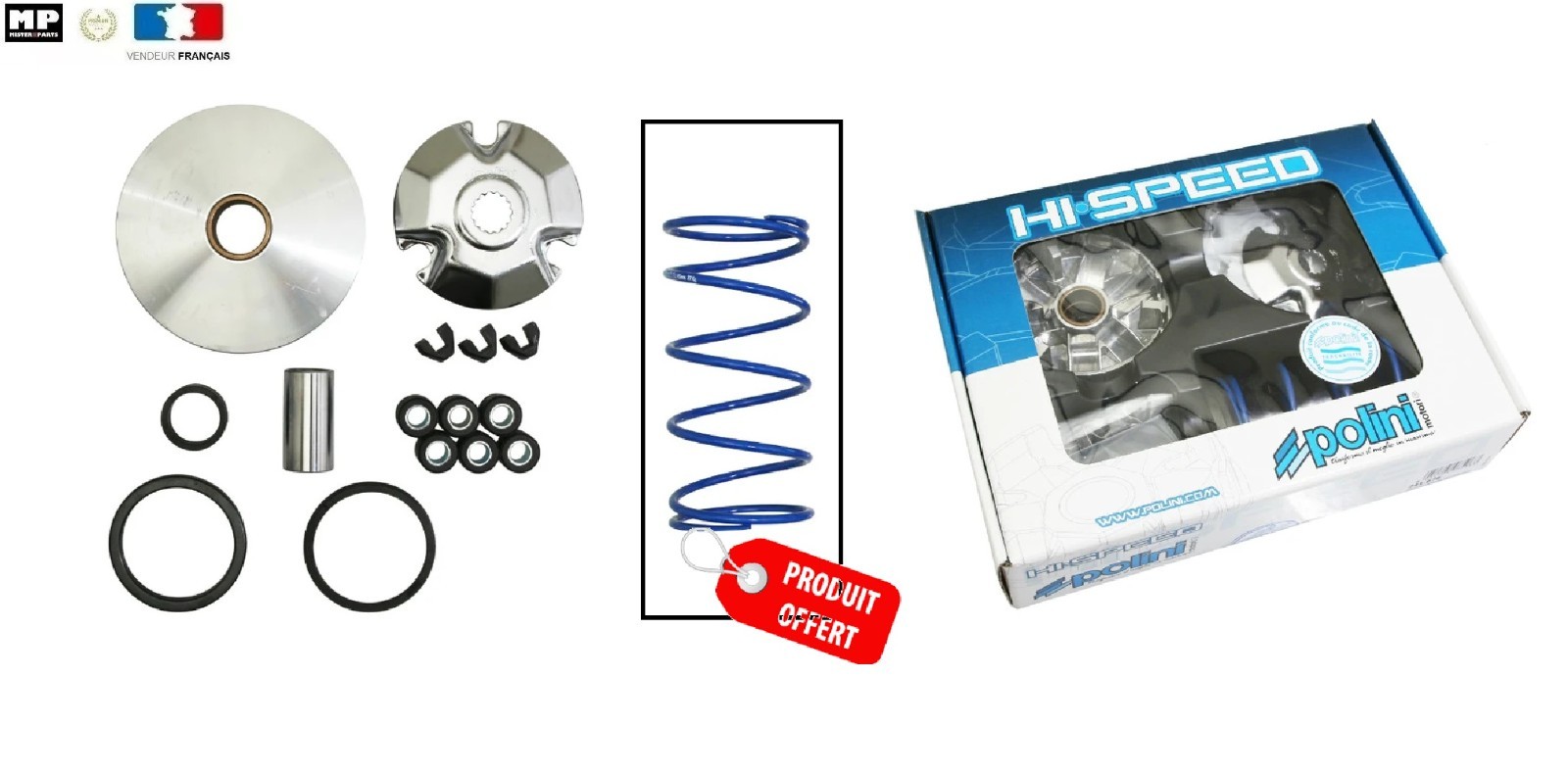 Variateur POLINI Hi-Speed pour scooter CPI Aragon 50cc 2T