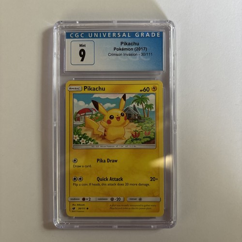 Pikachu graded CGC 9 for sale on eBay