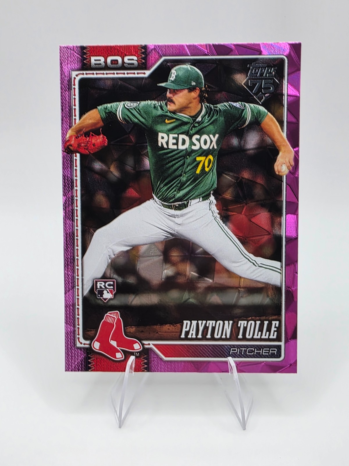 2026 Topps Series 1 Payton Tolle Pink Diamante RC (Rookie) #15 Boston Red Sox