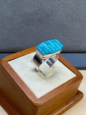 Anillo JAY KING Mine Finds Plata Esterlina Multi Tono Turquesa Empedrado Talla 7
