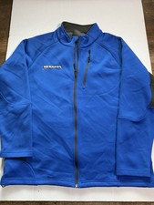Menards official employee blue and gray full-zip softshell jacket Size XL