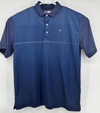 Callaway Opti Dri Short Sleeve Polo Shirt Blue Men  s Size Large
