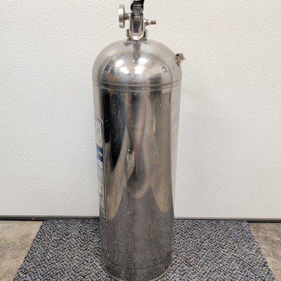 1970 General WS-900 Stainless Steel Water Fire Extinguisher 