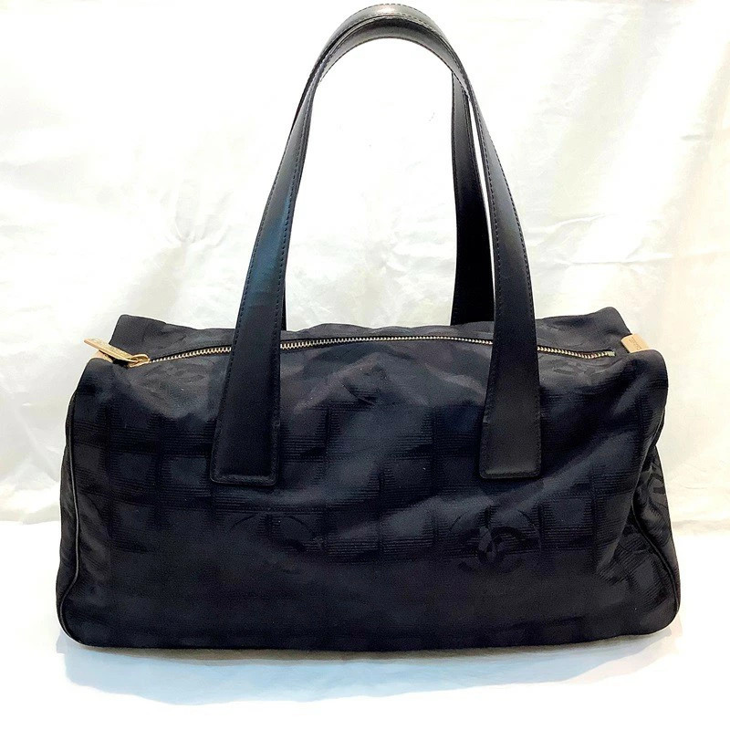 CHANEL Travel Line Long Mini Boston A23807 8th Series Tote Bag OE764001