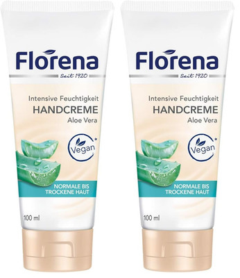 Florena Handcreme Bio-Aloe Vera, 2Er Pack (1 X 100 Ml)