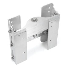 Silver Aluminum Adjustable 4'' Jack Plate Tool for Outboard Boat, JPL4400