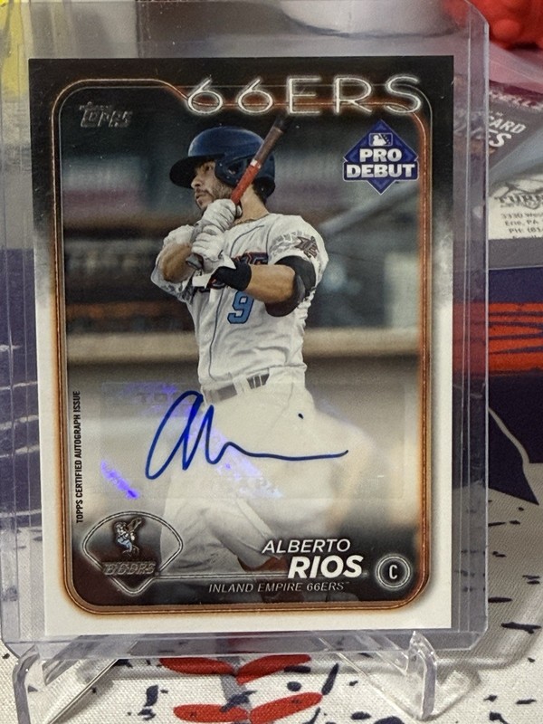 2024 Topps Pro Debut - Alberto Rios #PD-162 Auto