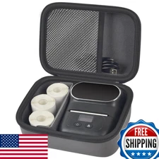 Phomemo M110 Label Maker Portable Bluetooth Thermal Printer + Carrying Bag Kit