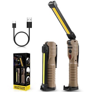 Rechargeable LED COB Work Light Mechanic Flashlight Lamp Magnetic Base Bright