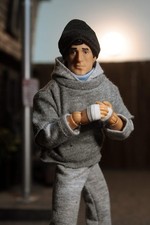Figura de acción exclusiva de Rocky Balboa en entrenamiento MEGO ZLC sudadera 8"