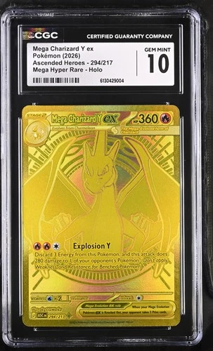 Mega Charizard Y EX 294/217 Hyper Rare Holo Pokemon CGC 10 Gem Mint *004