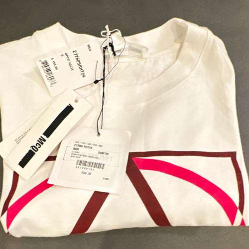 McQ, 🔥🔥McQ Alexander McQueen Chest Logo T-Shirt Optic White Size S NWT Unisex`