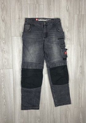Engelbert Strauss Workwear Cordura Men`s Jeans Cargo Pants Gray
