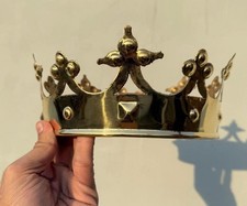 Plantagenet Brass Crown Medieval King's Royal Cosplay Costume Crown