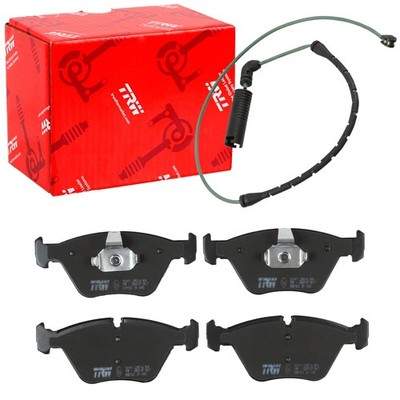 TRW BREMSBELÄGE + WARNKONTAKT VORNE passend für BMW 3er E46 nur 330i / 330d