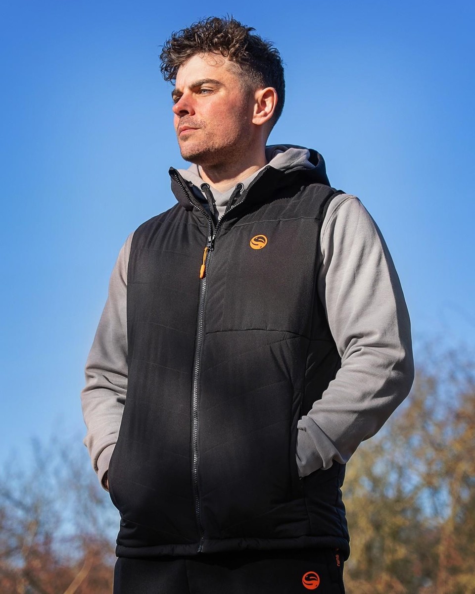 Fleece Vest Sleeveless Jacket Body Warmer With Hood Mens Guru