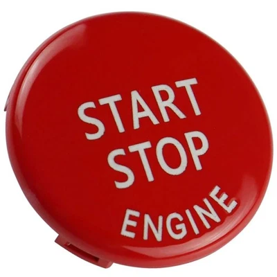 Start Stop Knopf rot glanz passend für BMW E90 E91 E60 E70 E71 E83 E84 E87 E89 - Bild 1 von 4