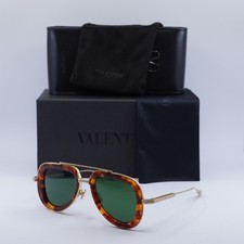 New Valentino V-LSTORY VLS-129C Honey Havana/Gold/Green 50-21-140 Sunglasses